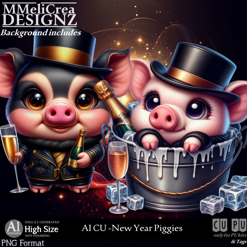 (image for) AI - CU New Year Piggies (CU4PU / PNG)